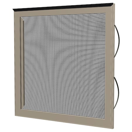 Ritescreen 19 in W x 2 in H Double-Hung Window Screen, DH6, UltraVue Mesh, Almond DH6-A29-MSUV-L00-H2-W19